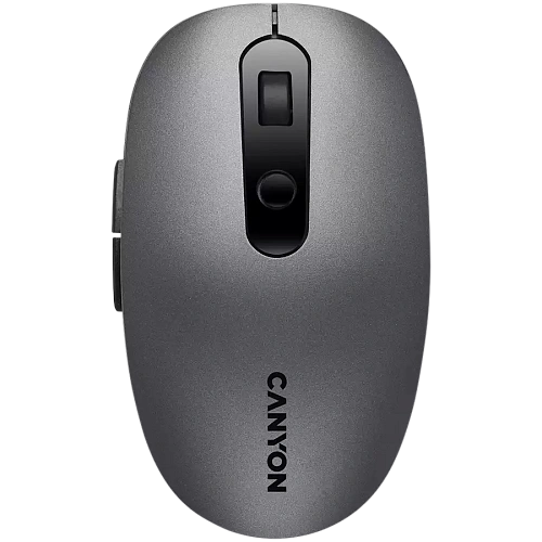 CANYON MW-9, 2 in 1 Wireless optical mouse with 6 buttons, DPI 800/1000/1200/1500, 2 mode(BT/ 2.4GHz), Battery AA*1pcs, Grey, 65.4*112.25*32.3mm, 0.092kg