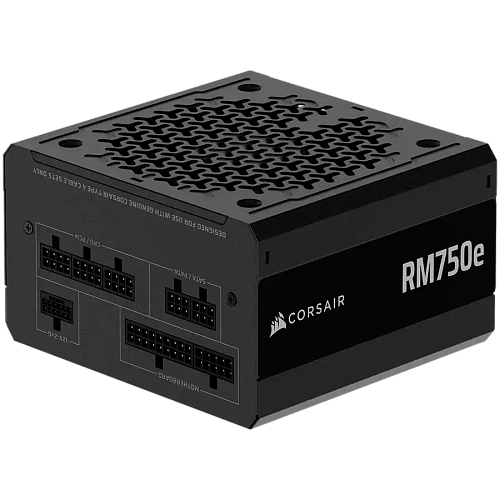 CORSAIR RM750e, 750 Watt, ATX 3.1, PCIe 5.1, Cybenetics GOLD Certified, Fully Modular