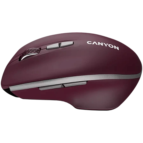 CANYON mouse MW-21 BlueLED 7buttons Wireless Burgundy Red