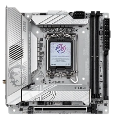 Материнская плата MSI MPG Z890I EDGE TI WIFI LGA1851 2xDDR5 2xSATA3 RAID 4xM.2 1xHDMI 2xThunderbolt4 Wi-Fi Bluetooth Mini ITX