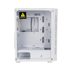Корпус 1Stplayer FireBase XP-G-WH-4F7-W, Midi Tower, ATX, White, 2x3.5"/3x2.5", 3хUSB, RGB