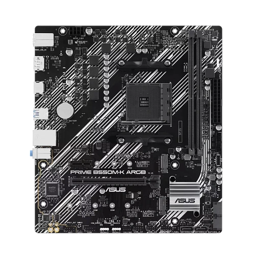 Материнская плата ASUS PRIME B550M-K ARGB AM4 2xDDR4 4xSATA3 RAID 2xM.2 HDMI DP mATX 1 Type-C