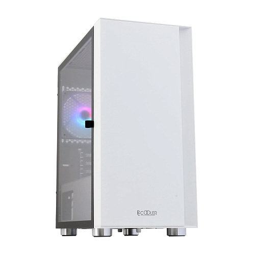 Корпус PCCooler LM300 ARGB WH  mATX/ITX 2x3.5", 3x2.5", USB3.0, 2xUSB2.0, 1xFAN ARGB included (1x сзади ) White