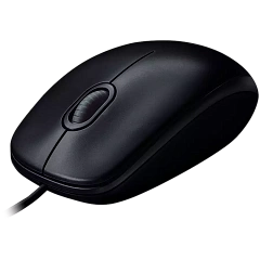 Мышь Logitech B100 Black (черная, оптическая 800dpi, USB, 1.8м) (арт. 910-003357, M/N: M-U0026)