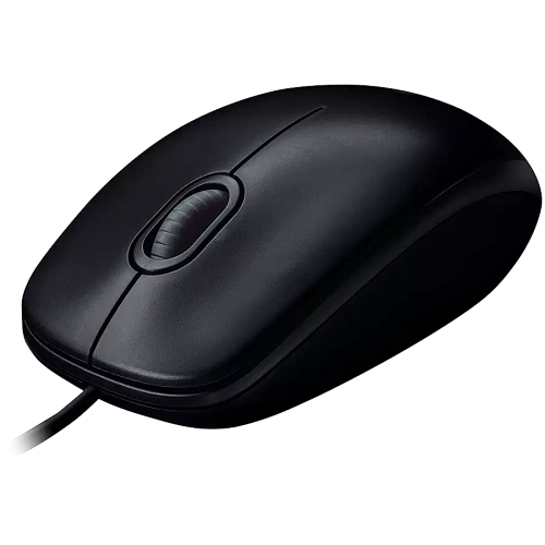 Мышь Logitech B100 Black (черная, оптическая 800dpi, USB, 1.8м) (арт. 910-003357, M/N: M-U0026)
