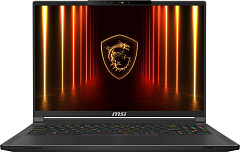 Ноутбук MSI Stealth A16 AI+ A3XWJG, Ryzen AI 9 HX 370/16"QHD/64GB/1TB/GF RTX5090 24GB/LAN/W11H