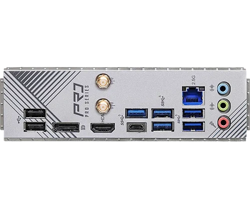 Матплата ASRock B760 Pro RS/D4 WiFi, iB760, S1700, mATX, 4DDR-4,2xPCI-Ex16,4SATA,2xM.2,HDMI,DP,13USB