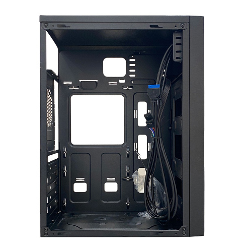 Корпус NOMAD NMD-C6016 ATX/mATX 1x3.5" 2x2.5" USB3.0х2 USB2.0х1 Черный, Без БП
