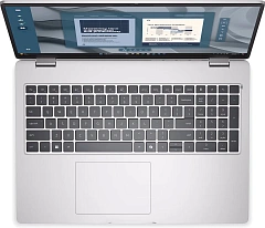 Ноутбук Dell/Pro 16 PC16255/3г/Ryzen AI 7/PRO 350/2 GHz/32 Gb/SSD/512 Gb/No ODD/Radeon/860M/16 ''/1920x1200/Windows 11/Pro/Backlit Kb/Fingerprint Read