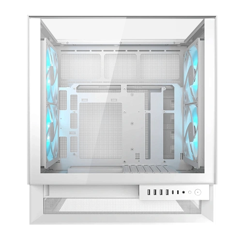 Корпус Cougar OmnyX, Midi Tower, ATX, White, 2x3.5"/2x2.5" HDD, 4xUSB3.0, 2xUSB-C