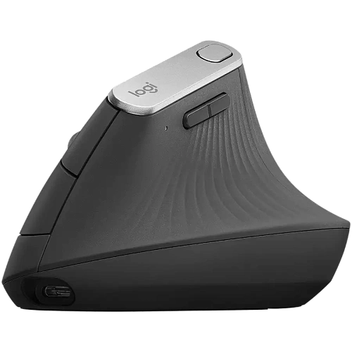 Мышь беспроводная Logitech MX Vertical (400-4000 dpi, Bluetooth, 2.4 GHz/USB-ресивер (Logitech Unifying®), 4 настраиваемые кнопки, перезаряжаемая литий-полимерная батарея (240 мА·ч)), (M/N: M-R0074 / C-U0007)