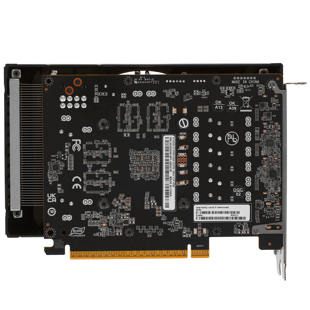 GF RTX5050, Palit StormX, 2572MHz/20000MHz, 128bit, 8GB GDDR6, HDMI, 3xDP