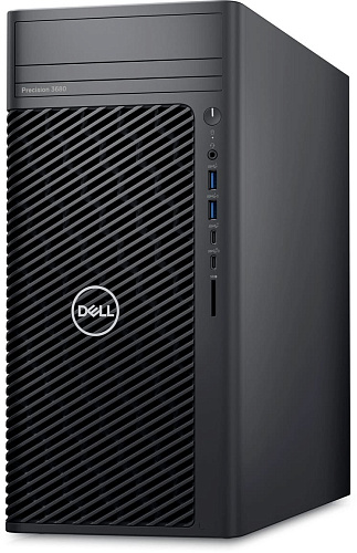 Рабочая станция Dell/Precision 3680 CTO Base/Tower/3г/Core i7/14700/2,1 GHz/16 Gb/M.2 PCIe SSD/512 Gb/T1000/8 Gb/Windows 11/Pro/64/Многоязычная