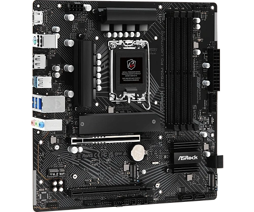Матплата ASRock B760M PG Lighting, iB760, S1700, mATX, 4DDR-5, 2xPCI-Ex16, 4SATA,3xM.2,HDMI,DP,12USB