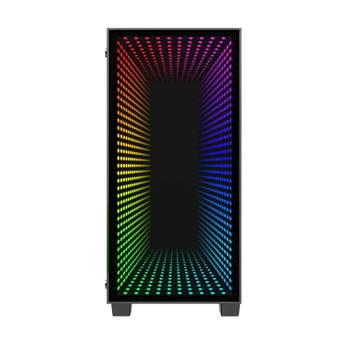 Корпус GameMax Mini Abyss MFG.H608, Mini Tower, m-ATX, Black, 2x3.5"/2x2.5", 2xUSB3.0