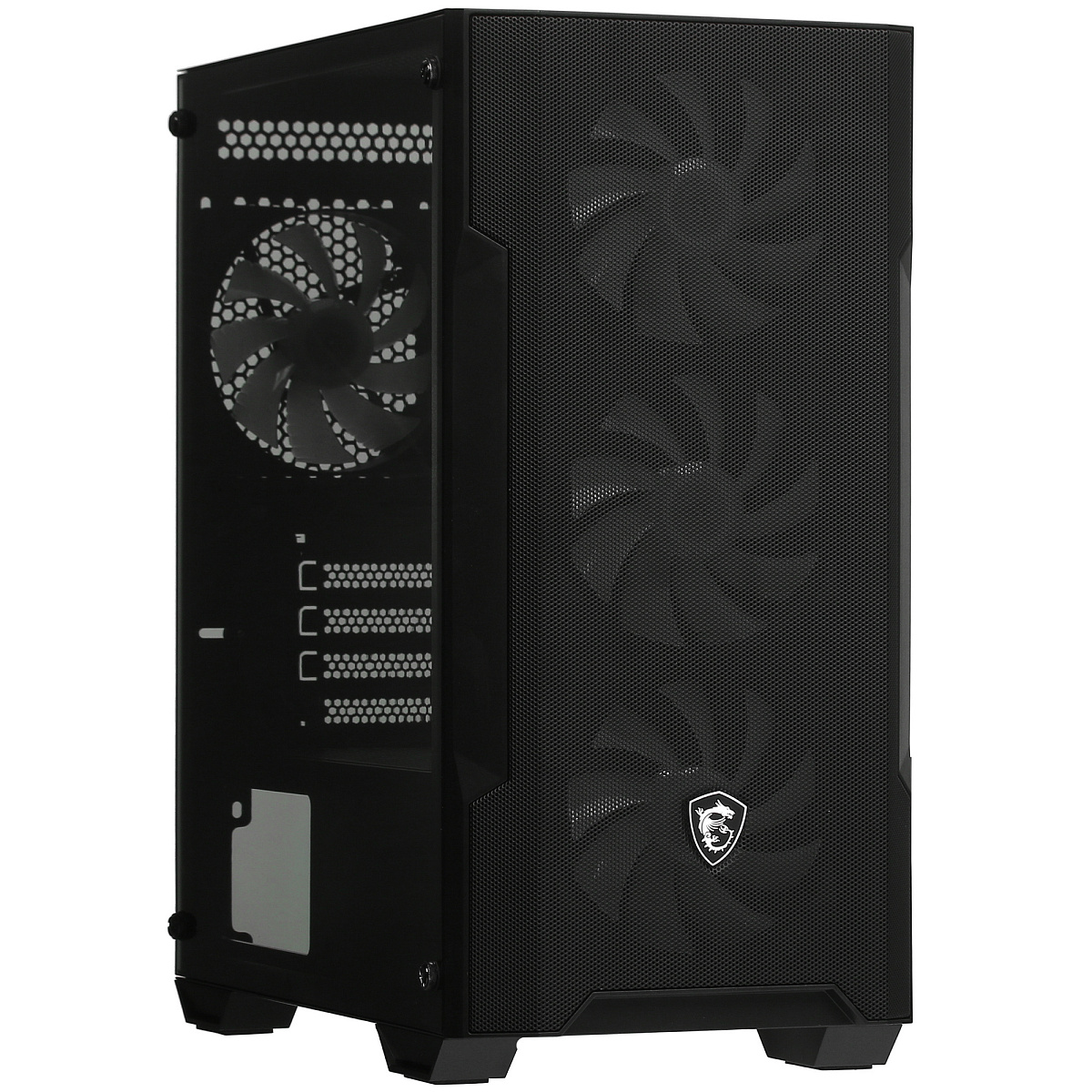 Корпус MSI MAG Forge M100A, Mini Tower, m-ATX, Black, 1x3.5"/1x2.5", 2xUSB2.0, USB3.0