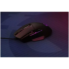 LORGAR Jetter 357, gaming mouse, Optical Gaming Mouse with 6 programmable buttons, Pixart ATG4090 sensor, DPI can be up to 8000, 30 million times key life, 1.8m PVC USB cable, Matt UV coating and RGB lights with 4 LED flowing mode, size:124.90*71.65*41.36