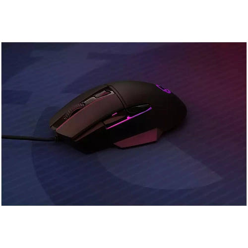 LORGAR Jetter 357, gaming mouse, Optical Gaming Mouse with 6 programmable buttons, Pixart ATG4090 sensor, DPI can be up to 8000, 30 million times key life, 1.8m PVC USB cable, Matt UV coating and RGB lights with 4 LED flowing mode, size:124.90*71.65*41.36