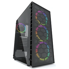 Корпус Wintek Energy JX188-11-M GT, Midi Tower, ATX, Black, 2x3.5"/2x2.5", 2xUSB, USB3.0