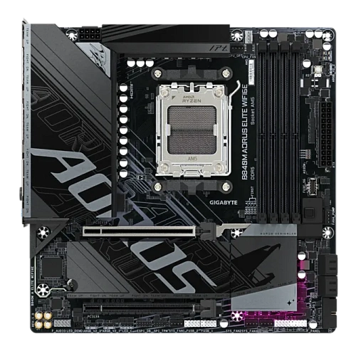 Матплата Gigabyte B840M Aorus Elite WiFi6E, AM5, mATX, 4DDR-5, 2xPCI-Ex16,4SATA3,2xM.2,HDMI,DP,15USB