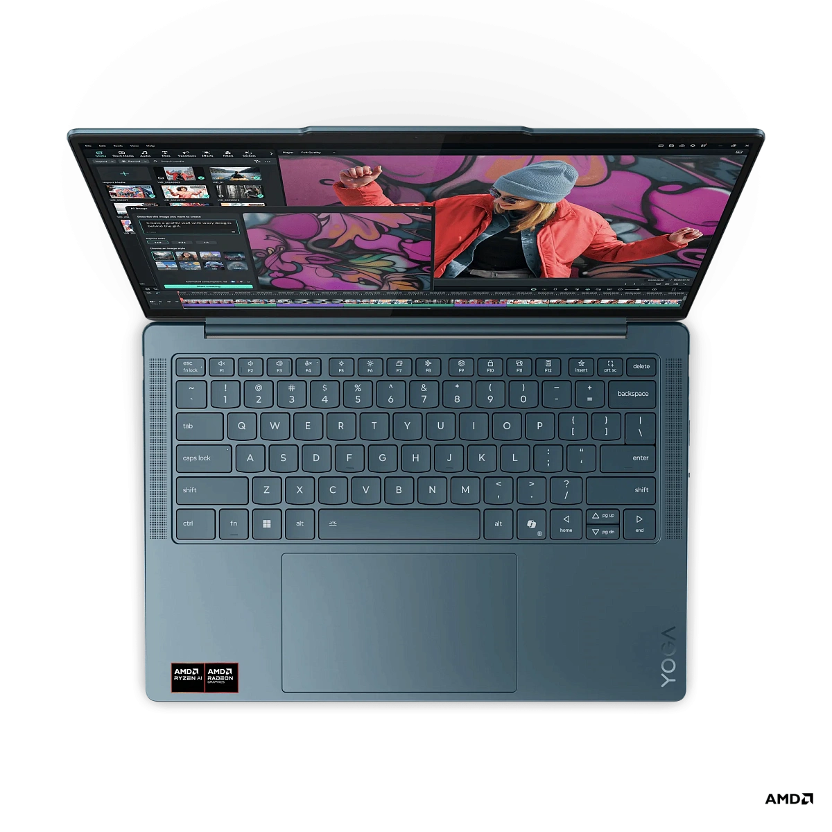 Ноутбук Lenovo Yoga Slim 7 14AKP10, Ryzen AI 5 340/14"WQ+/16GB/1TB/Radeon 840M Graphics/W11H