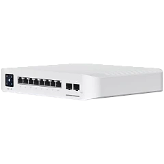 Ubiquiti USW-Pro-8-PoE-EU An 8-port, Layer 3 switch with PoE+ and PoE++ output. Can power devices with up to 120W, with a power consumption of 30W (Excluding PoE output)