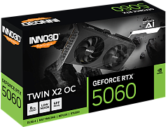 Inno3d Video Card RTX NVIDIA RTX 5060 8GB GDDR7 128-bit PCI Express Gen 5 550W 1x PCIe 8-pin cables