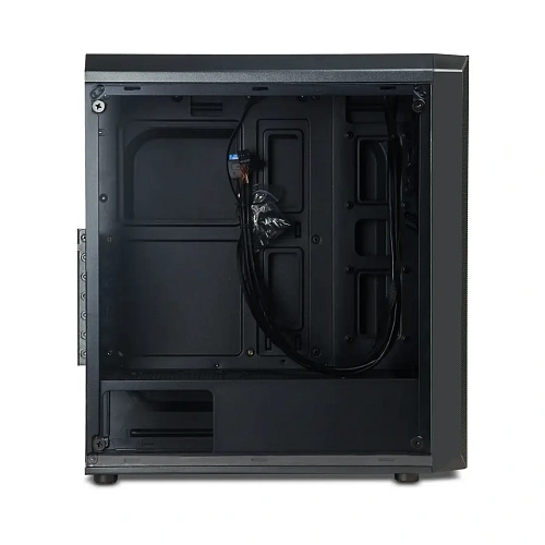 Корпус Delux Atom, Midi Tower, ATX, Black, 2x3.5"/2x2.5", 2xUSB2.0, USB3.0