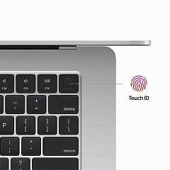 Ноутбук Apple MacBook Air A3114, Apple M3/15.3"Retina/8GB/256GB/10-core GPU/MacOS/Silver