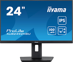Монитор LCD 24'' 16:9 1920х1080(FHD) IPS, 100Mhz, nonGLARE, 250cd/m2, H178°/V178°, 1300:1, 80M:1, 16.7M, 0,4ms, HDMI, DP, USB, HDCP, 3Y, Black