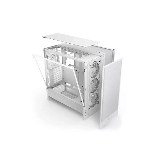 Компьютерный корпус NZXT H5 Flow RGB CC-H52FW-R1 White без Б/П