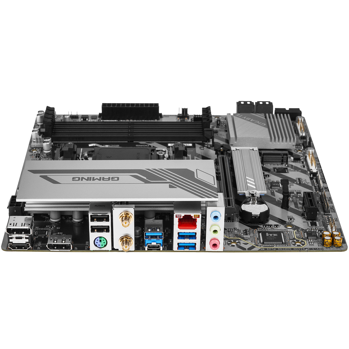 Матплата Gigabyte B650M Gaming Plus WiFi, AM5, mATX, 4DDR-5, 1xPCI-Ex16, 4SATA, 2xM.2,HDMI,2xDP,9USB