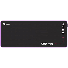 Lorgar Main 319, Gaming mouse pad, High-speed surface, Purple anti-slip rubber base, size: 900mm x 360mm x 3mm, weight 0.6kg