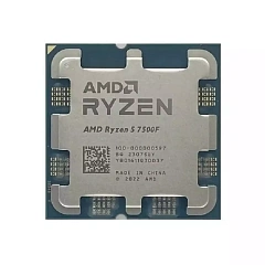 Процессор AMD Ryzen 5 7500F 3,7Гц (5,0ГГц Turbo) Zen4 6-ядер 12-потоков, 6MB L2, 32MB L3, 65W-85W, AM5 OEM 100-000000597