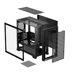 Корпус PCCooler C3D310 BK mATX/ITX 2x3.5", 2x2.5", USB3.0, 2xUSB2.0, Black