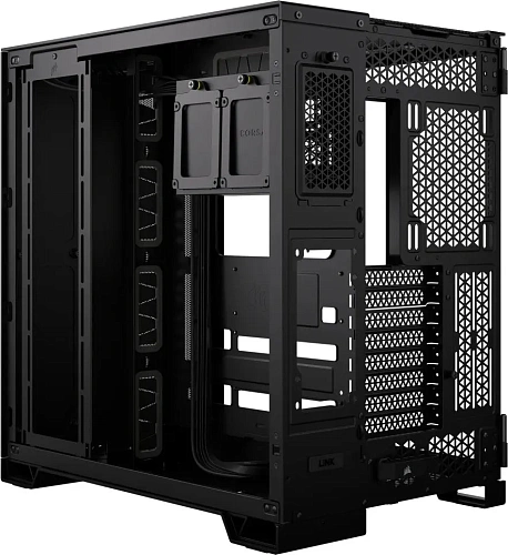 Корпус Corsair 6500D Airflow, Midi Tower, m-ATX, Black, 2x3.5"/2x2.5", 4xUSB3.2, USB-C