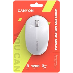 CANYON mouse MW-04 3buttons BT Wireless White