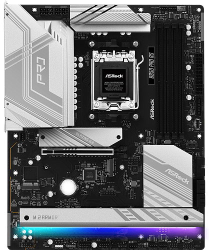 Матплата ASRock B850 PRO-A WiFi, AM5, ATX, 4DDR-5, 2хPCI-Ex16, 4SATA, 3xM.2, HDMI, 18USB