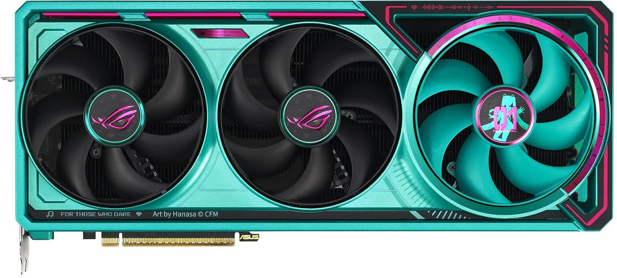 GF RTX5080, Asus ROG Astral OC Hatsune Miku, 2790MHz/30000MHz, 256bit, 16GB GDDR7, 2xHDMI, 3xDP