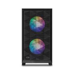 Корпус PCCooler C3D310 BK ARGB mATX/ITX 2x3.5", 2x2.5", USB3.0, 2xUSB2.0, 2xFAN ARGB included, Black