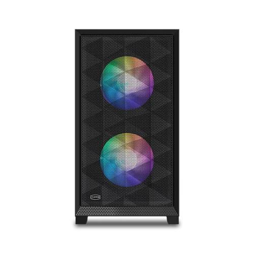 Корпус PCCooler C3D310 BK ARGB mATX/ITX 2x3.5", 2x2.5", USB3.0, 2xUSB2.0, 2xFAN ARGB included,  Black