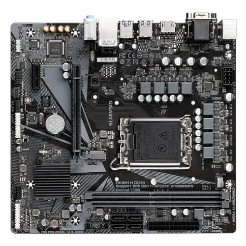 Матплата Gigabyte H610M H V3 DDR4, iH610, S1700, 2DDR-4, 1xPCI-Ex16/1х1, 4SATA, 1xM.2,VGA,HDMI,12USB