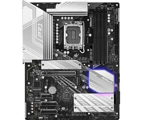 Матплата ASRock Z890 Pro RS, iZ890, S1851, ATX, 4DDR-5, 2хPCI-Ex16, 4SATA, 5xM.2, HDMI, DP, 24USB