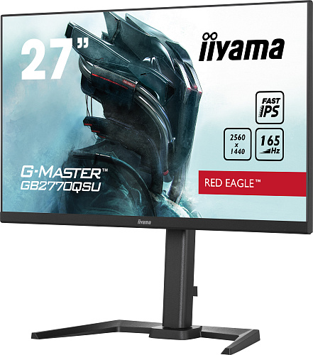 Монитор 27" iiyama GB2770QSU-B5, IPS, 2560x1440@165Hz, 400кд/м2, 1000:1, 0.5ms, HDMI, DP