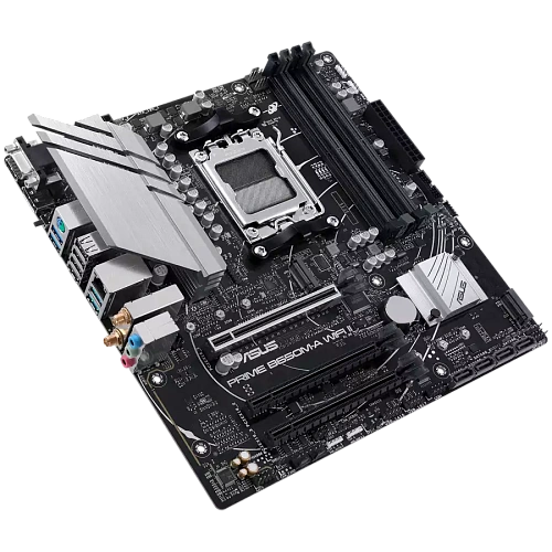 ASUS MB PRIME B650M-A WIFI II (B650 AM5 4 x DIMM DDR5 1 x DisplayPort 1 x VGA port 1 x HDMI port M.2 4 x SATA Wi-Fi 6  BT5.2 mATX)