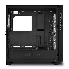 Корпус Sharkoon ELITE SHARK CA300T BE, Midi Tower, E-ATX, Black, 4x3.5"/7x2.5", 2xUSB3.0, USB-C