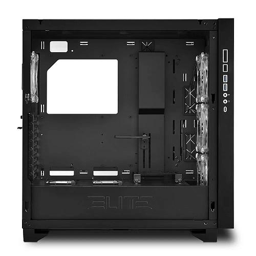Корпус Sharkoon ELITE SHARK CA300H BE, Midi Tower, E-ATX, Black, 4x3.5"/7x2.5", 2xUSB3.0, USB-C