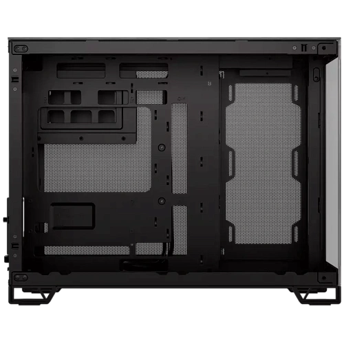 CORSAIR 2500X Micro ATX Dual Chamber PC Case - Black/Obsidian Aluminum