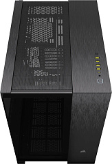 Корпус Corsair 6500X, Midi Tower, m-ATX,  Black - Obsidian Aluminum, 2x3.5"/2x2.5", 1xUSB3.2, USB-C