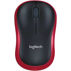 Мышь беспроводная Logitech M185 Red (красная, оптическая, 1000dpi, 2.4 GHz/USB-ресивер) (M/N: MR0087 / CU0019)